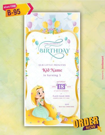 Little Princess Birthday Invitation