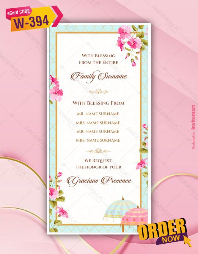 Multi Page Wedding Invitation Pdf Cards