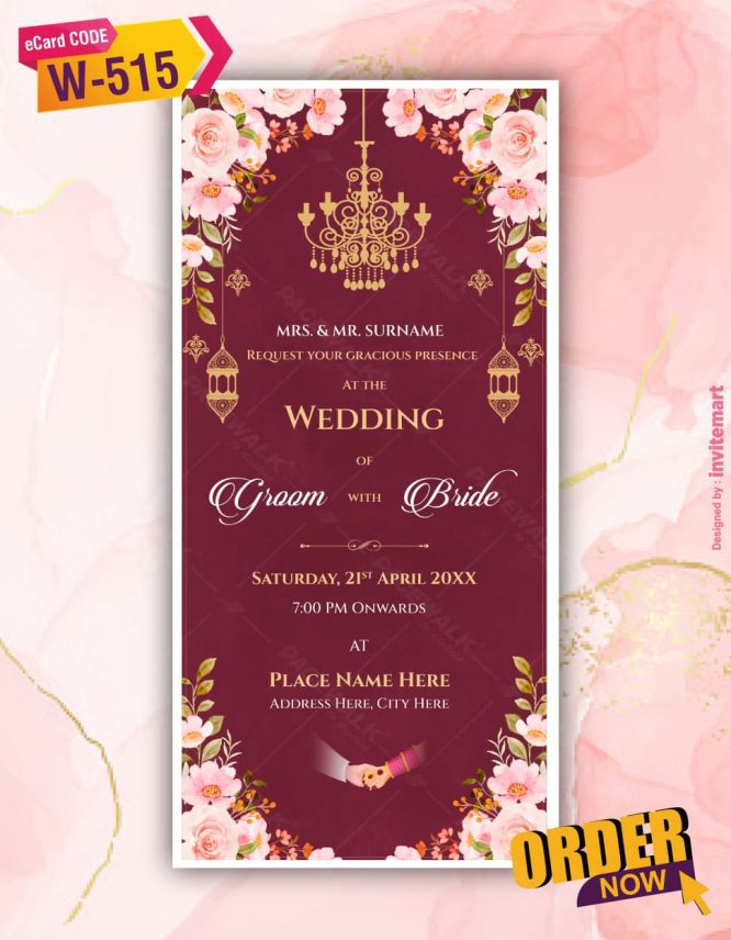 Punjabi Caricature Multiple Events Wedding Invitation Pdf Card