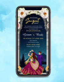 Sangeet Night Invitation GIF Card