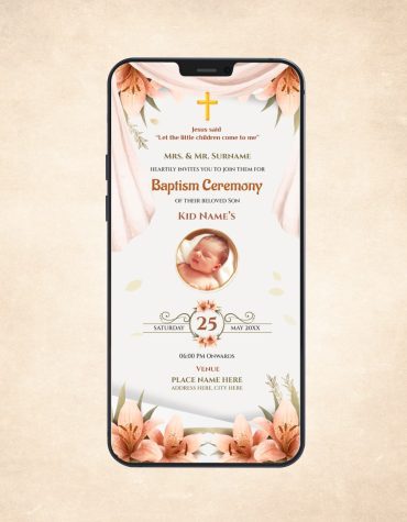 Baptism Ceremony Invitation Templates