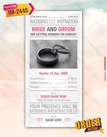 Digital Christian Wedding Invitation