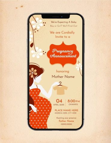 Pregnancy Announcement Card