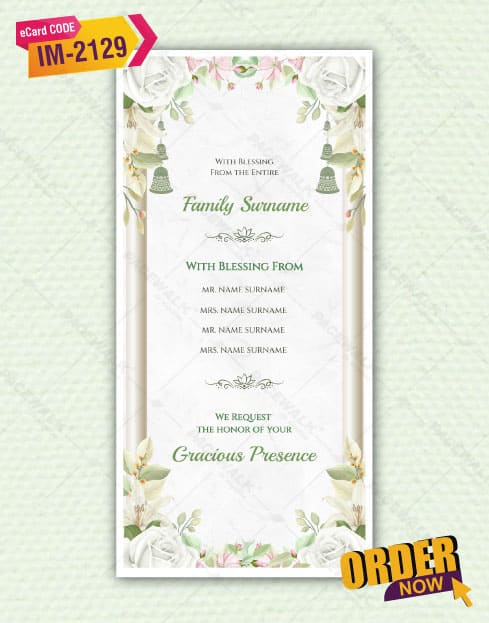 Cartoon Wedding Invitation Pdf Card