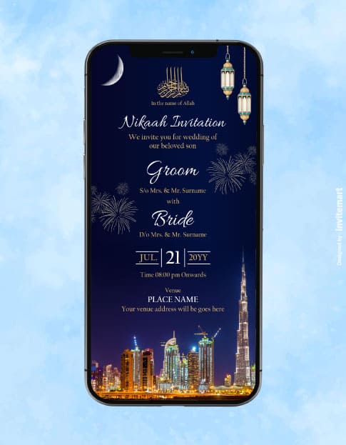 Dubai Wedding Invitation