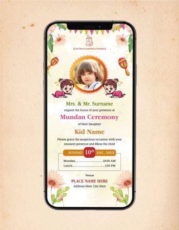 Mundan Ceremony Card