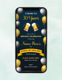 30th Birthday Invitation