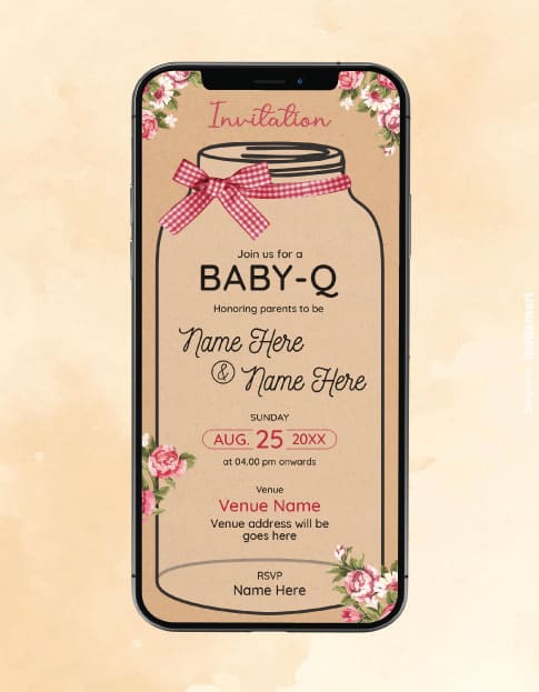Baby Q Invitation Template