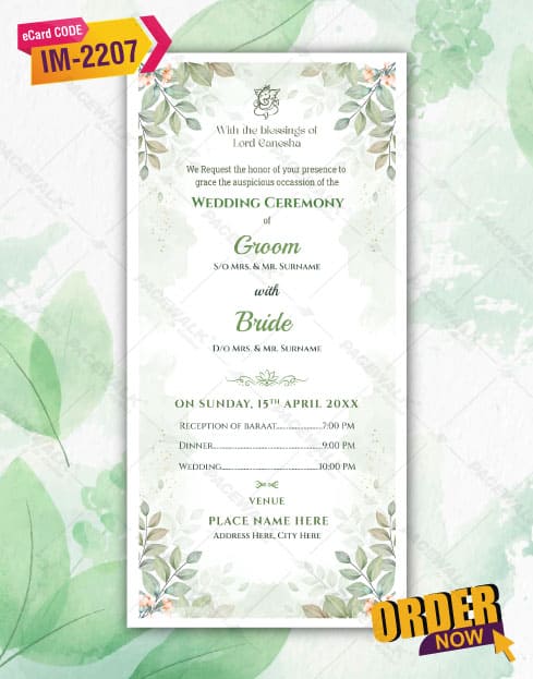 Doctor Wedding Invitation Card