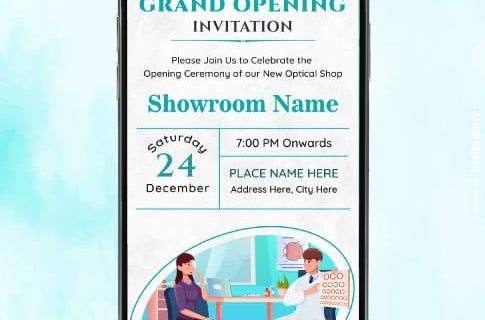 Optical Shop Opening Invitation | IM-2209