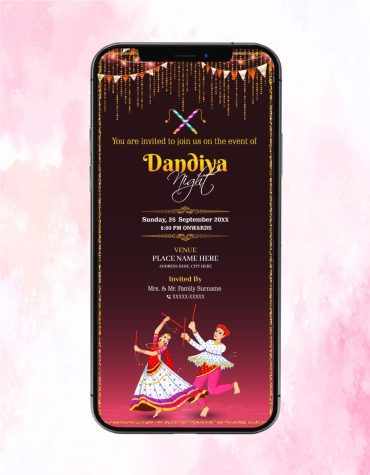 Dandiya Invitation Card
