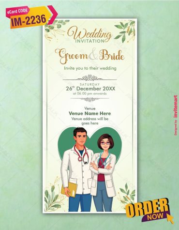 Doctor Wedding Card