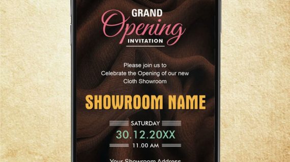 Cloth Shop Opening Invitation | IM-2274