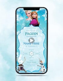 Frozen Birthday Invitation Video