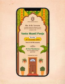 Vastu Shanti Invitation Card