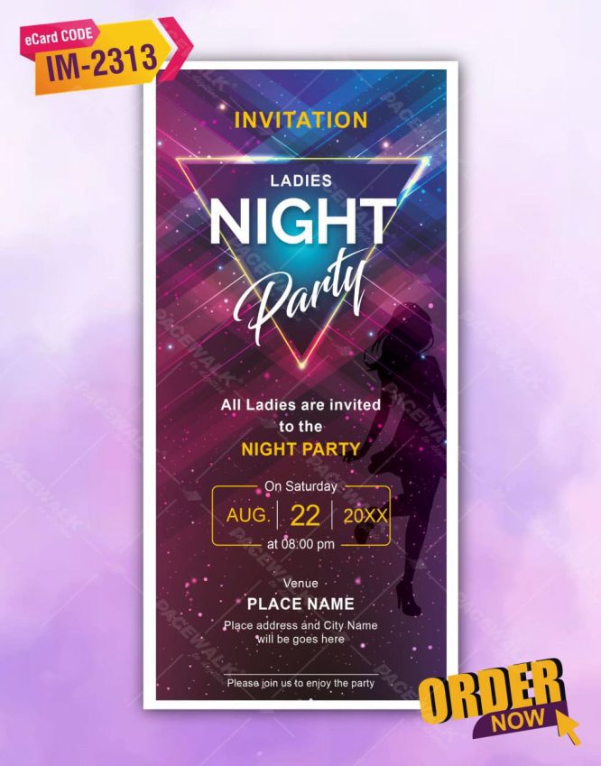 Ladies Night Party Invitation