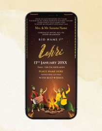 1st Lohri Invitation Card