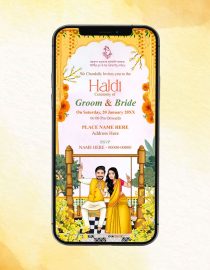 Haldi Function Invitation Card