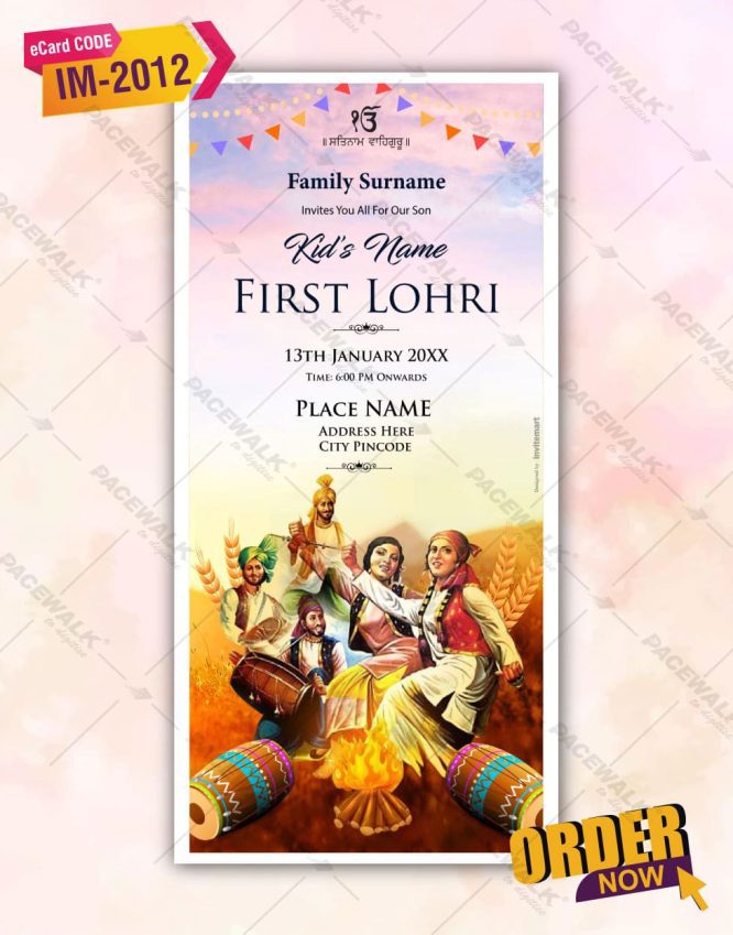 Lohri Invitation Card Online