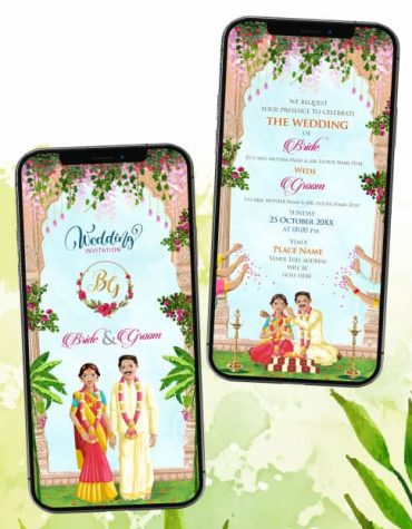 South Indian Wedding Card