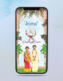 South Indian Wedding Video Invite Template