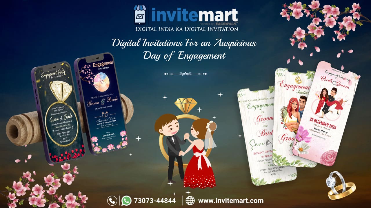 Digital Invitations For an Auspicious Day of Engagement
