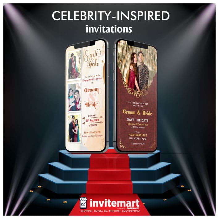 Celebrity-inspired invitations