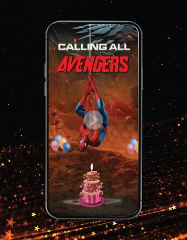 Avengers Theme Birthday Video Invitation