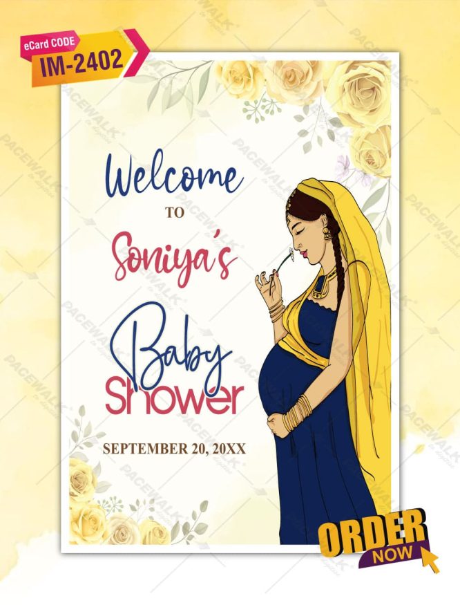 Baby Shower Welcome Board Template