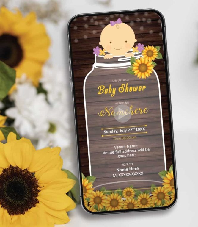 Custom Baby Shower Invitation Video