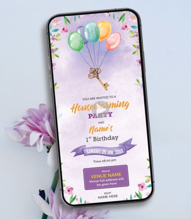 Birthday And Housewarming Party Invitation Video