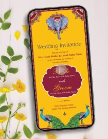 Yellow Wedding Invitation Video Templates