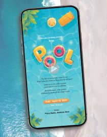Pool Party Invitation Video