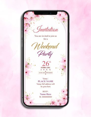 Weekend Party Invitation Card