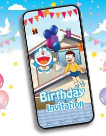 Doraemon Birthday Invitation Video