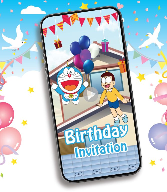 Doraemon Birthday Invitation Video