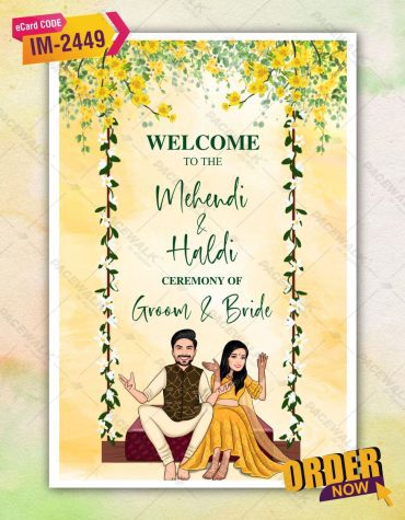 Haldi & Mehndi Signage Board