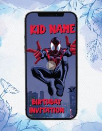 Spiderman Birthday Invitation Video