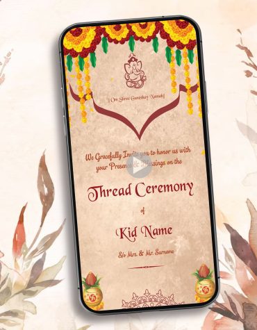 Thread Ceremony Video Invitations