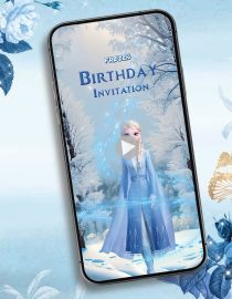 Frozen Birthday Party Invitation Video