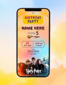 Harry Potter Birthday Invitation