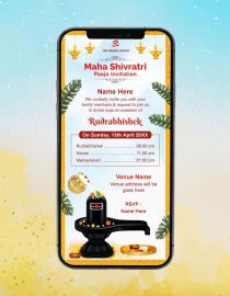 Mahashivratri Rudrabhishek Puja Invitation