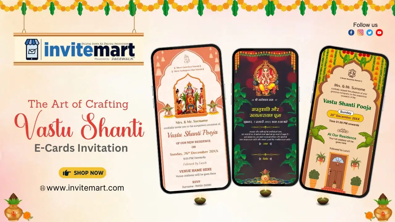 Vastu Shanti Invitation Cards