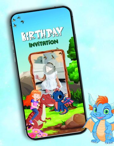 Dinosaur Birthday Video Invitation
