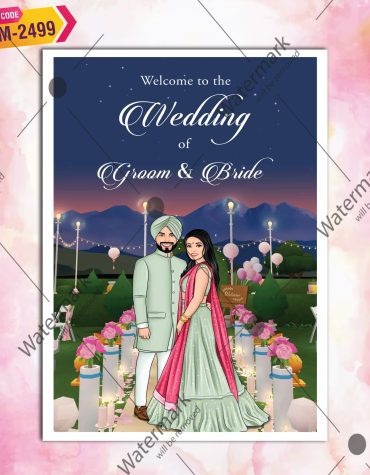 Punjabi Wedding Signage Board