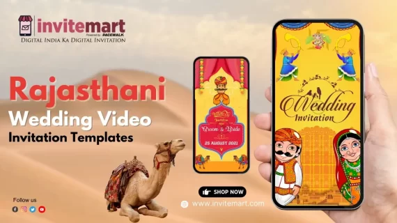 Rajasthani Wedding Video Invitation Template