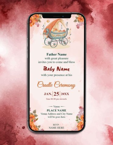 Cradle Ceremony Invitations