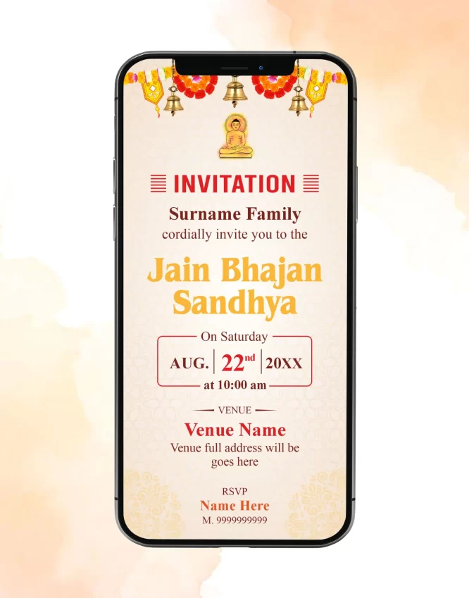 Jain Bhajan Sandhya Invitation