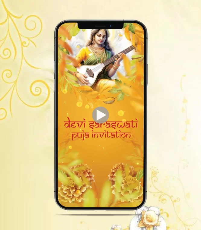 Saraswati Puja Invitation Video