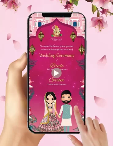 Animated Cartoon Wedding Invitation Video